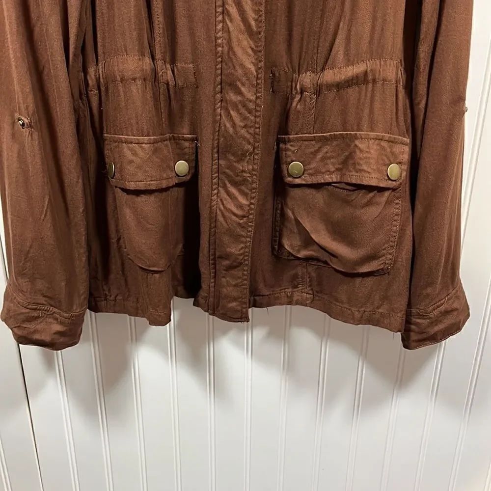 Daytrip brown lightweight jacket - Picture 3 of 6
